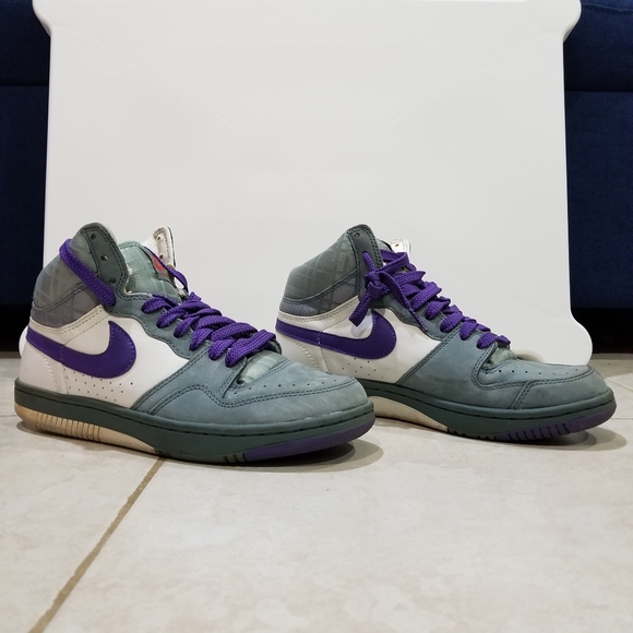 Nike Other - Nike Court Force High Top Purple Gray Men's Size 8